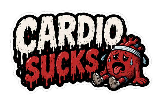 Cardio Sucks sticker
